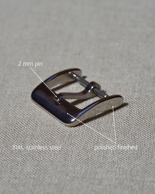 Q&C Basic Pin Buckle, Polished Finish