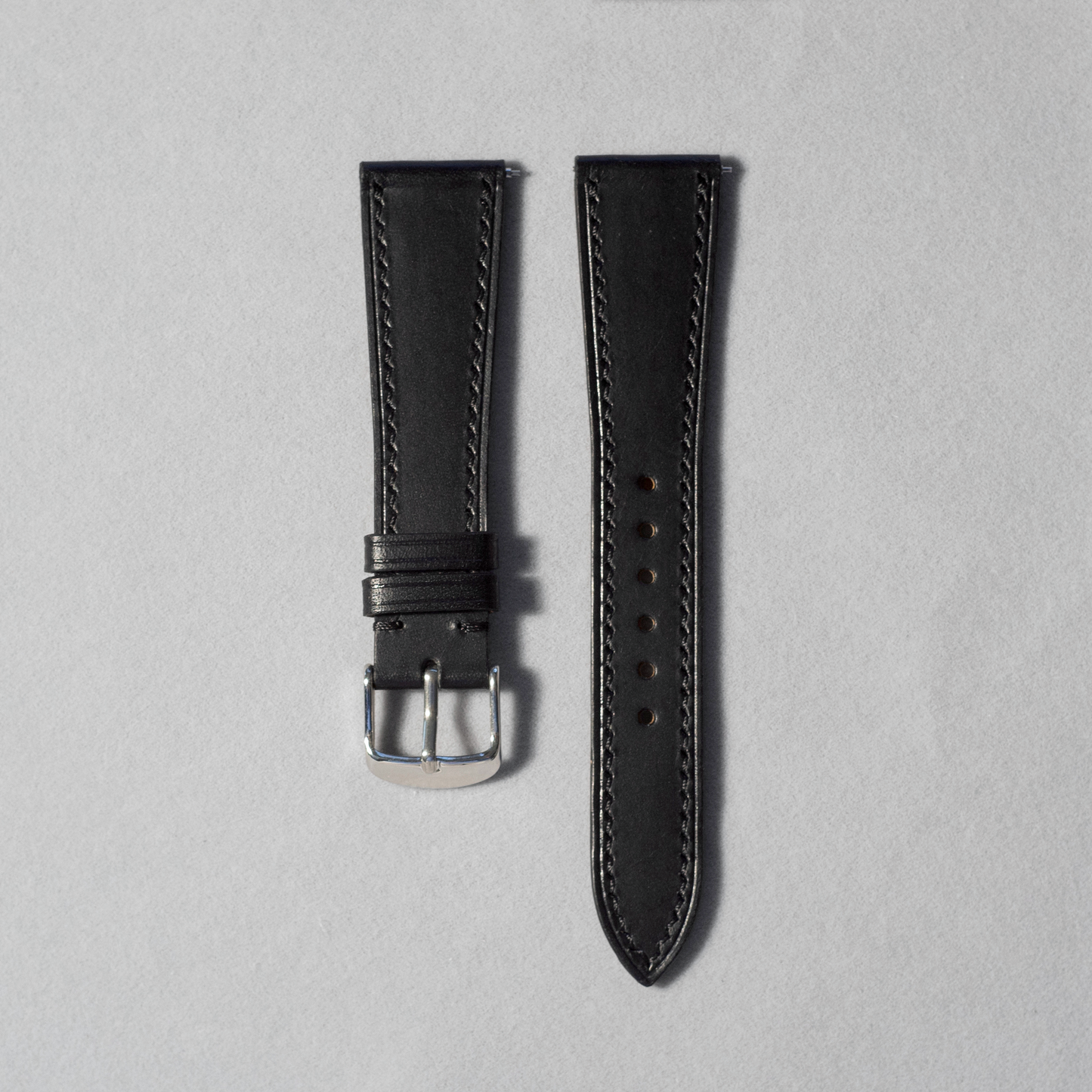 Black-buttero-Leather-Watch-Strap-17-20mm-Quick-Release