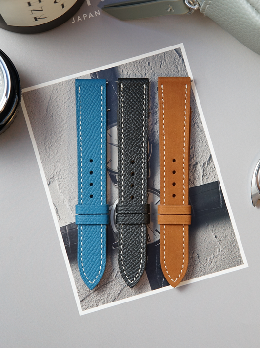 17 mm Multi-Colour Leather Strap | Set of Three