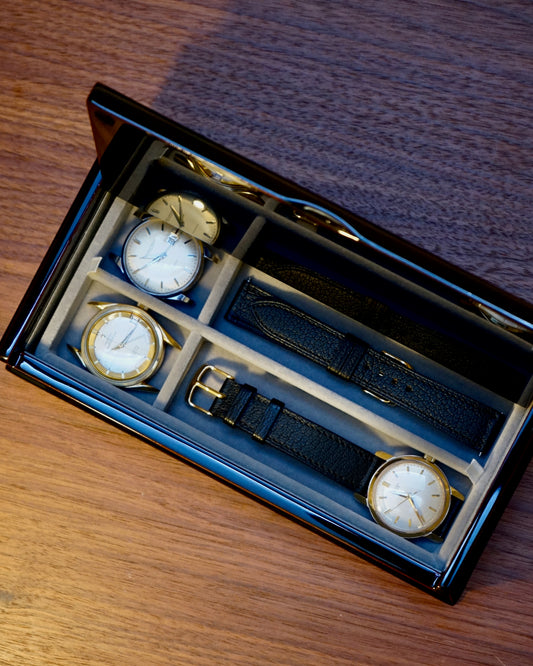 Japanese Urushi lacquered box reimagined as a watch case
