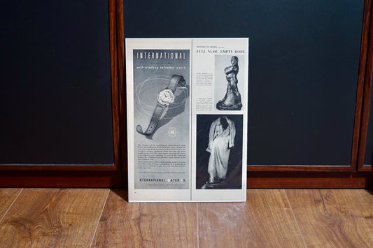 1960s IWC Self-winding Calendar Watch Advertisement