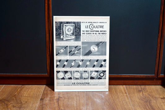 1950s LeCoultre Clocks and Watches Advertisement ft. Atmos & Futurematic