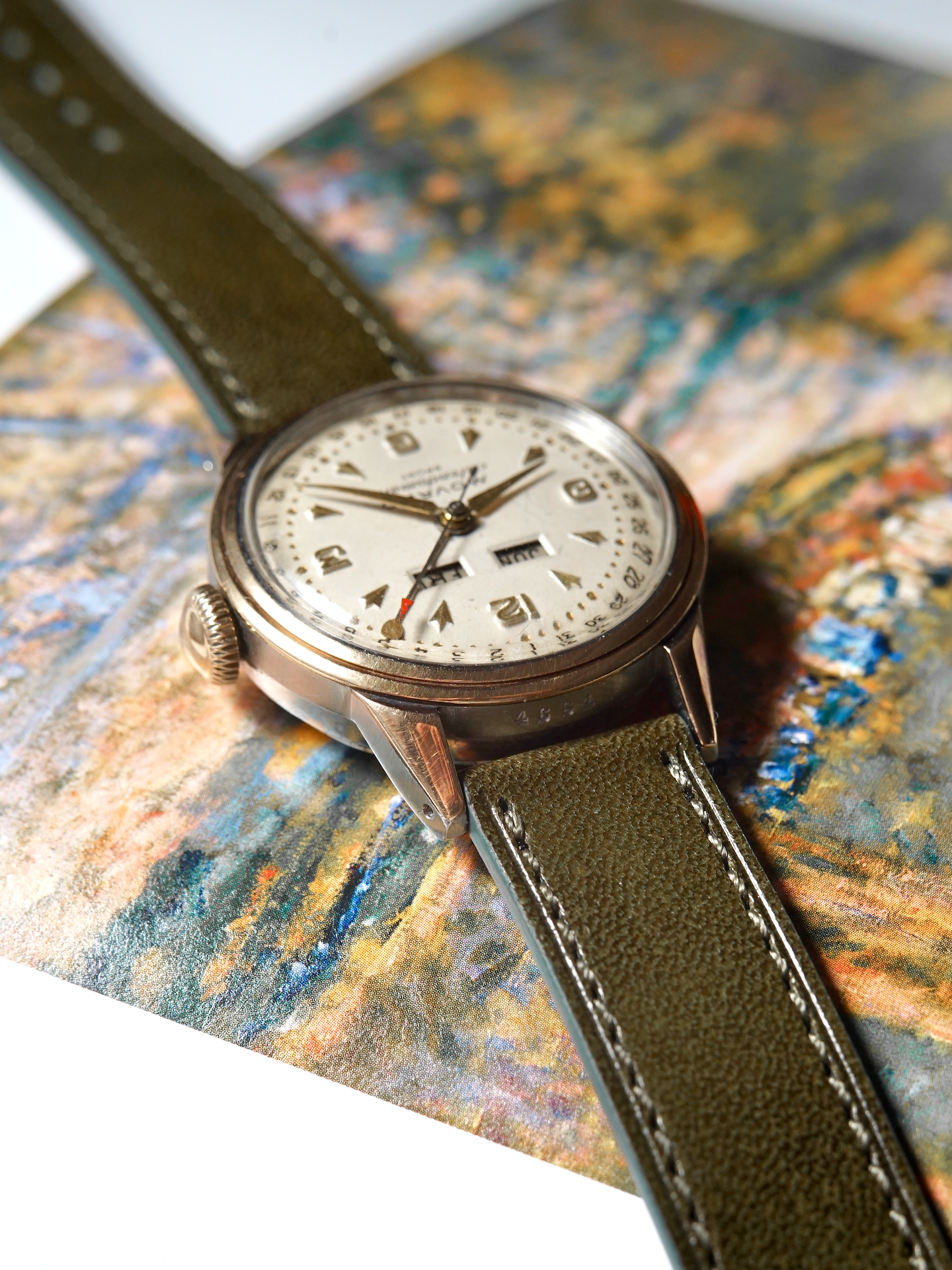 1950s Movado Calendomatic Triple Calendar | Two-tone FB Case, Ref. 16352