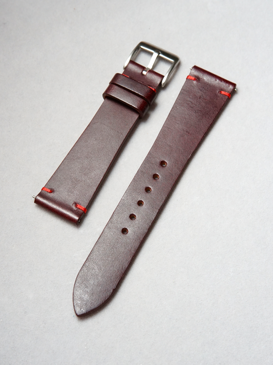 Two-Stitch Buttero / Burgundy Red