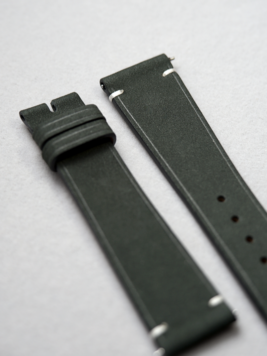Two-Stitch Nubuck / Black / White Stitching