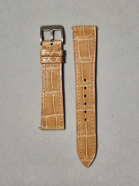 crocodile-brown-watch-straps-16mm-17mm-18mm-19mm-20mm-quick-release-spring-bar