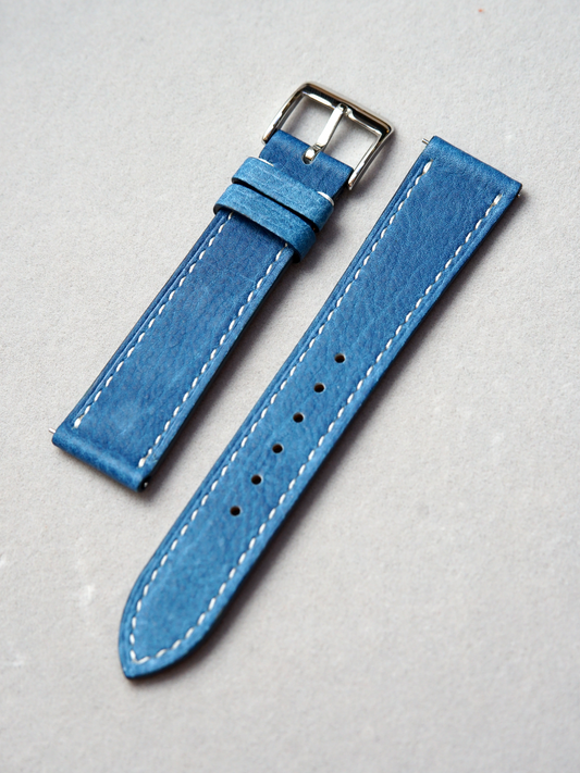 Japanese Indigo-Dyed "Aizome" Calf | 本藍染めカーフ