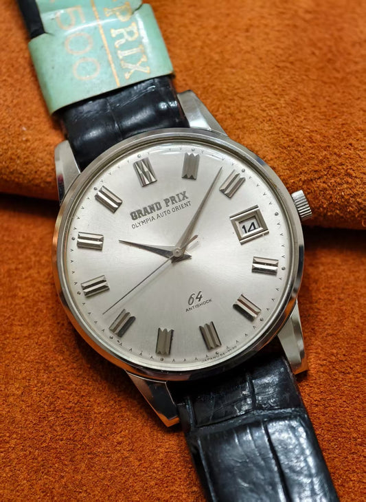 1960s "NOS" Grand Prix Orient Auto Calendar | 64 Jewel, LCW Movement