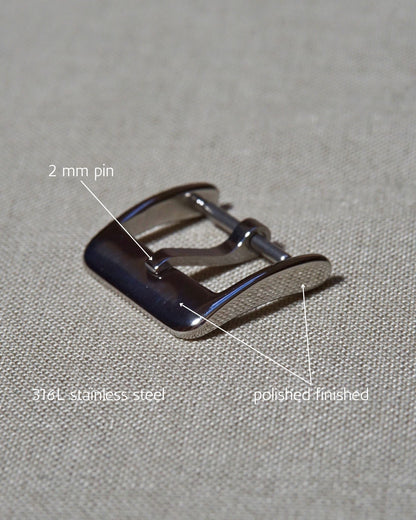 Q&C Basic Pin Buckle, Polished Finish