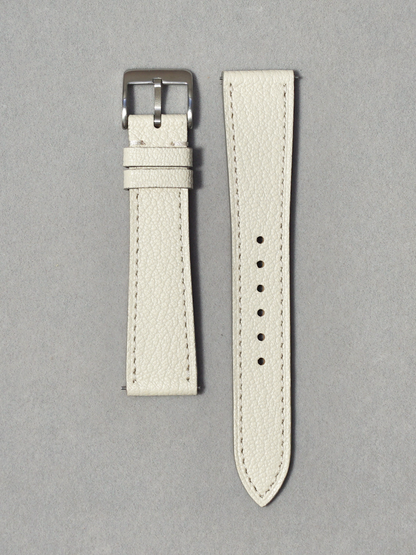Alran Watch Straps in cream white 16mm 17mm 18mm 19mm 20mm quick release