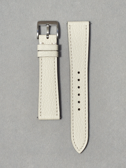 Alran Watch Straps in cream white 16mm 17mm 18mm 19mm 20mm quick release