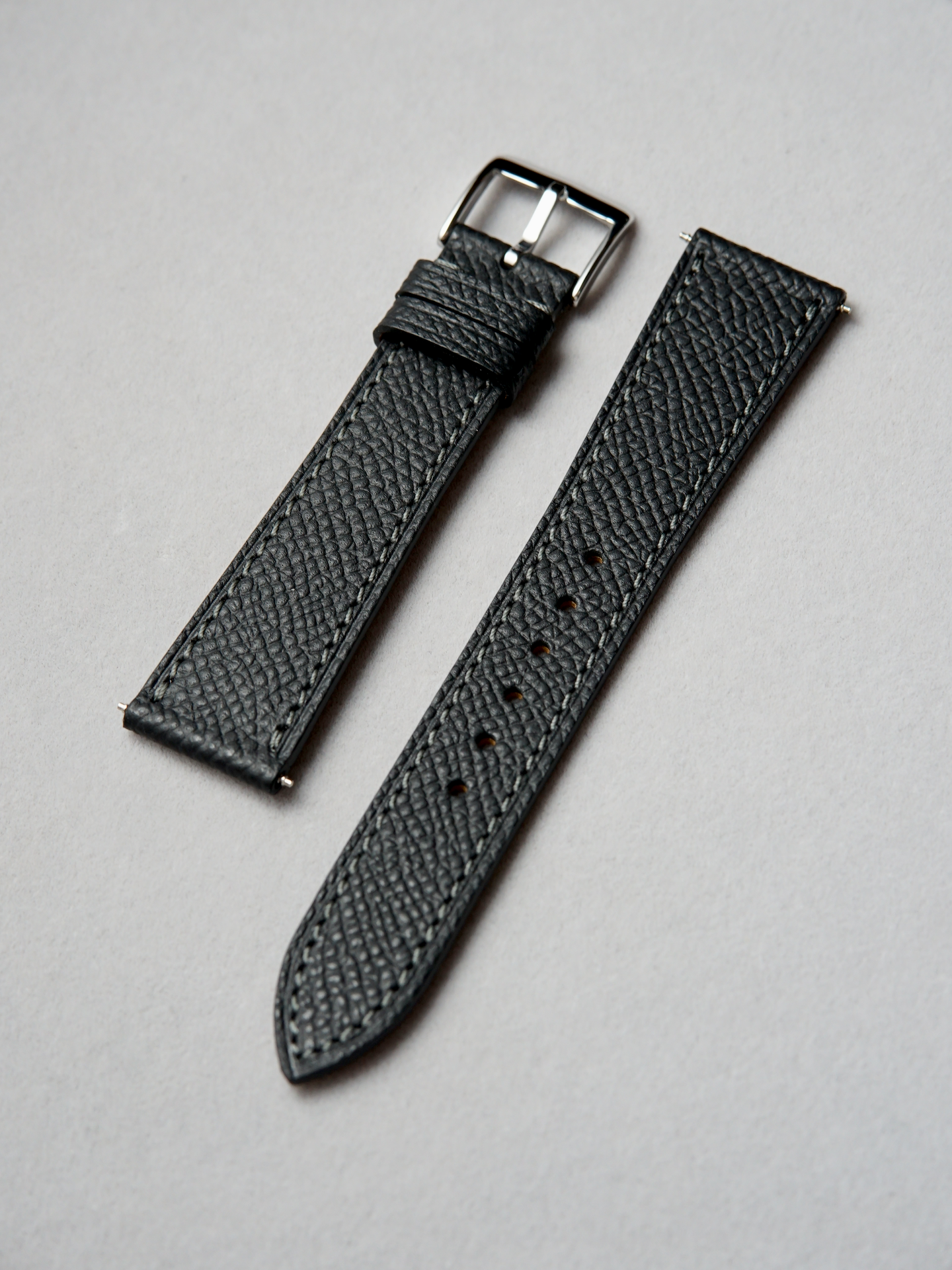 Epsom / Black / Grey Stitching