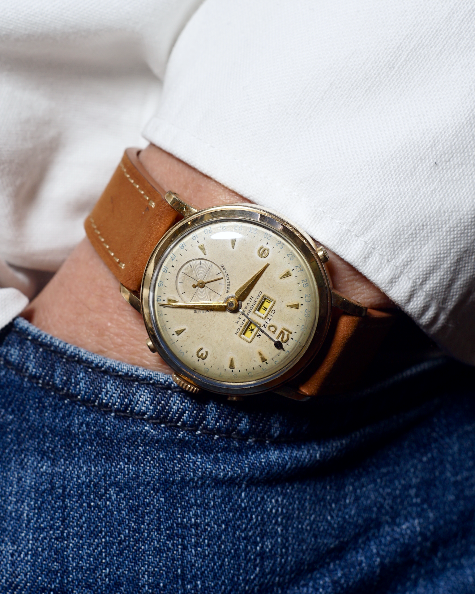 1950s Citizen Triple Calendar Watch | Ref. 1505 (Late Series
