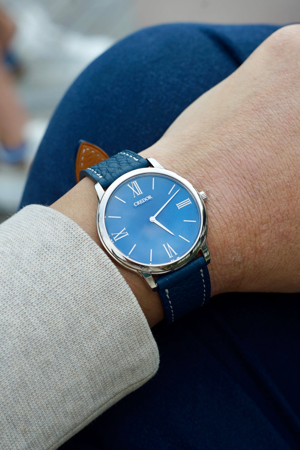 Credor UTD with Blue Togo Straps Quaint & Collectible