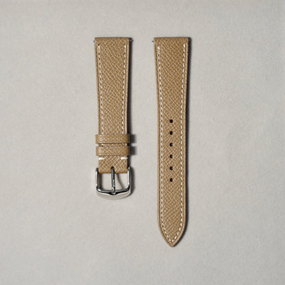 Epsom Leather Watch Strap, 17 to 19 mm, quick release spring bar