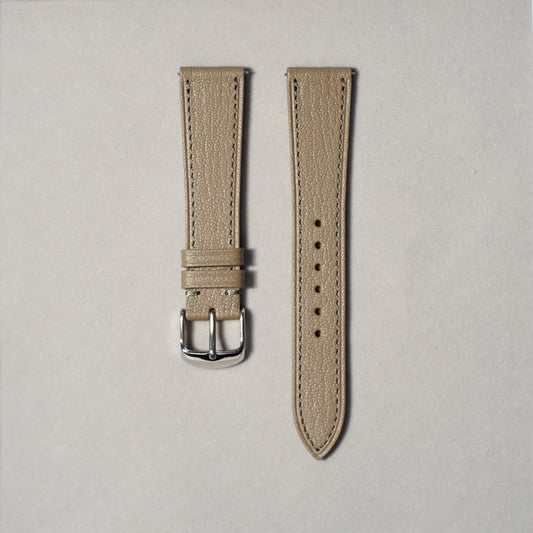 Alran Leather - Sable Colour Name - Elephant Grey Colour - - Stitch - Quick Release Spring Bar - 17 mm - 18 mm - 19 mm Lug Width