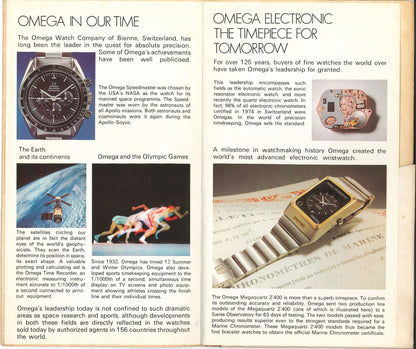 A Very Rare 1980s Omega Product Postcards (26 Postcards)