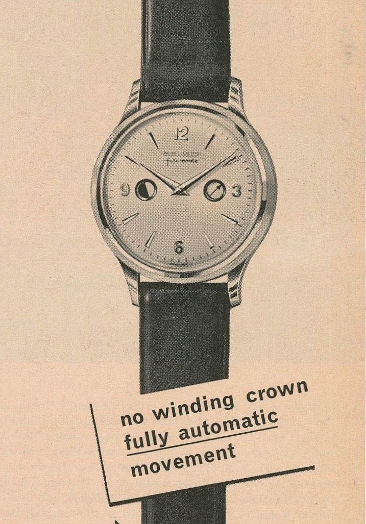 1950s LeCoultre Futurematic Magazine Ad