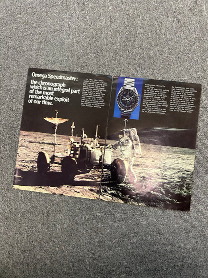 A Very Rare 1980s Omega Product Pamphlet "Omega Chronograph, for all those to whom time counts"