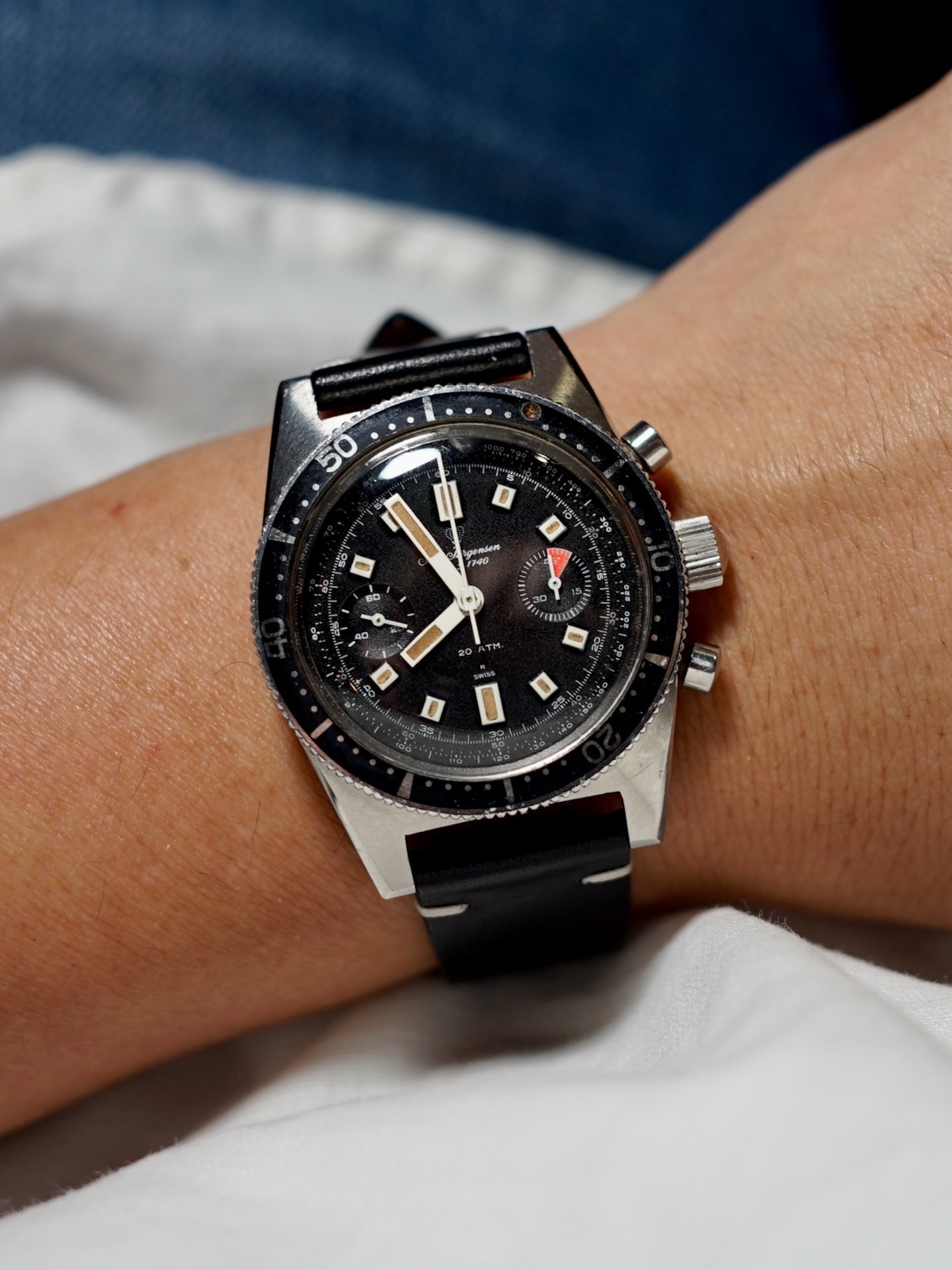 1960s Jules Jurgensen Diver's Chronograph | Landeron-248