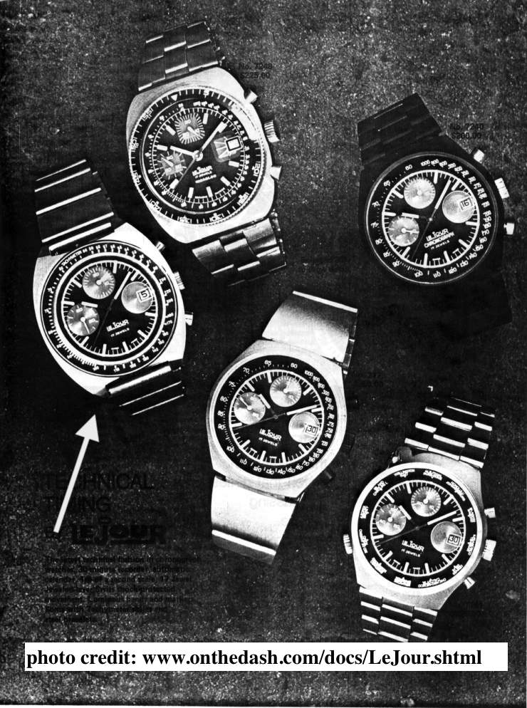 1970s LeJour Chronograph | Valjoux 7765 "Speedtimer"
