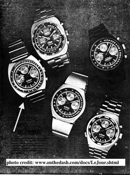 1970s LeJour Chronograph | Valjoux 7765 "Speedtimer"