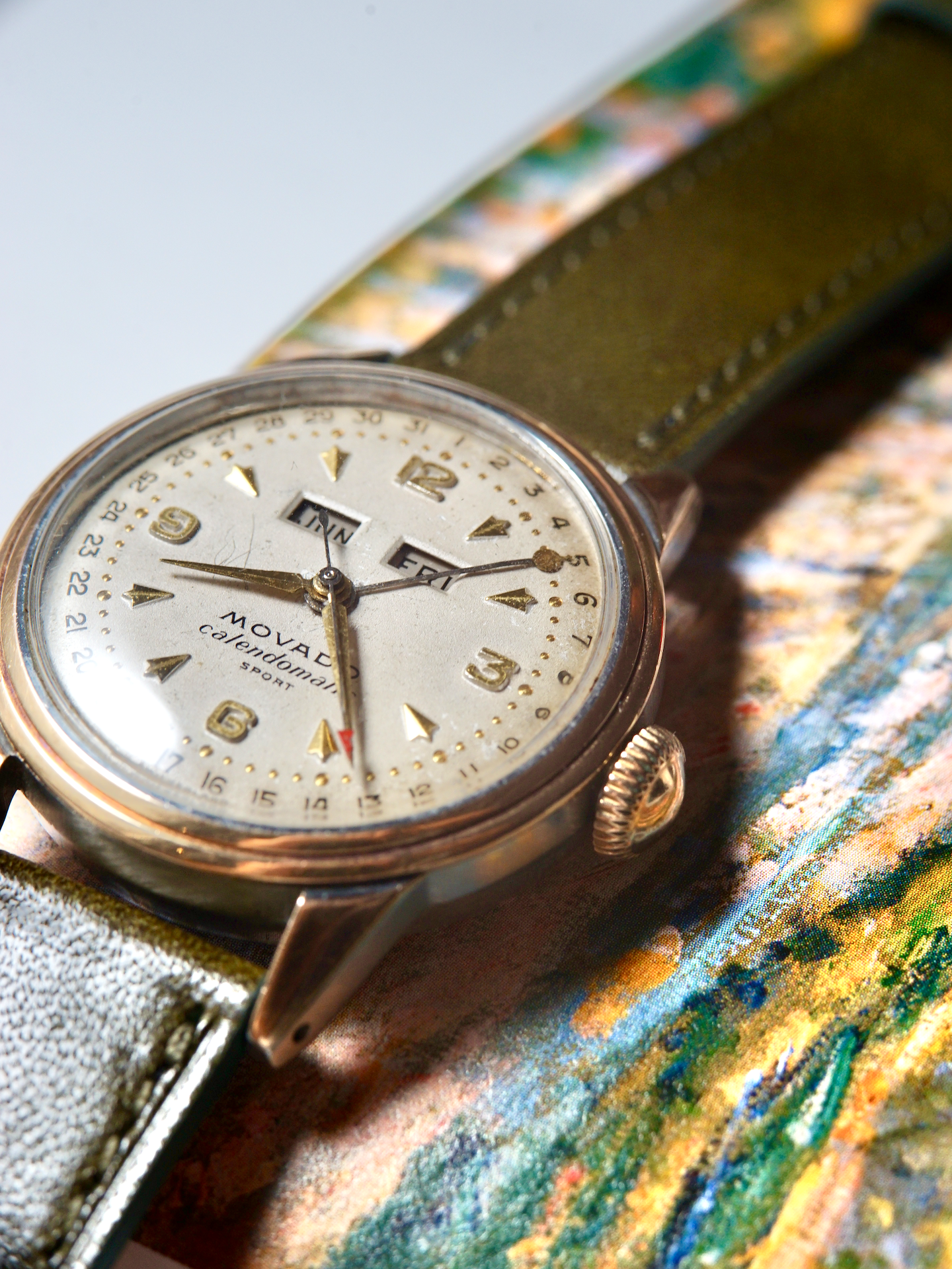 1950s Movado Calendomatic Triple Calendar | Two-tone FB Case, Ref. 16352