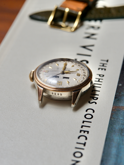 1950s Movado Calendomatic Triple Calendar | Two-tone FB Case, Ref. 16352