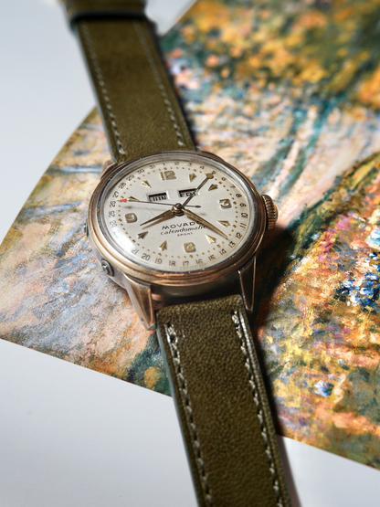 1950s Movado Calendomatic Triple Calendar | Two-tone FB Case, Ref. 16352