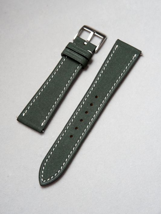 Nubuck / Black / White Stitching