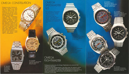 A Very Rare 1980s Omega Product Postcards (26 Postcards)