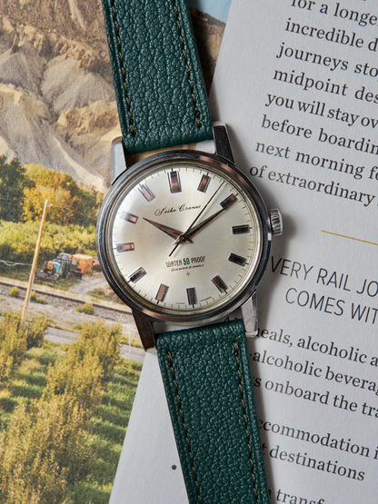 1960s Seiko Cronos Water Proof 50M | J13046, Sea Horse Caseback