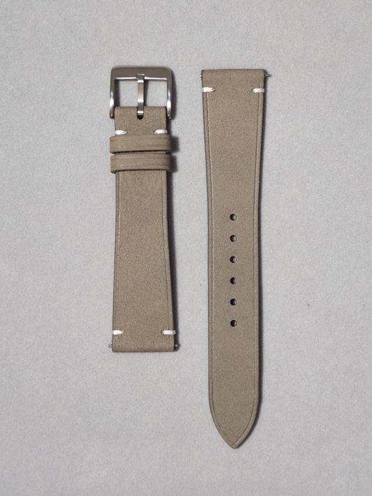 Two-Stitch Nubuck / Granite Grey / White Stitching