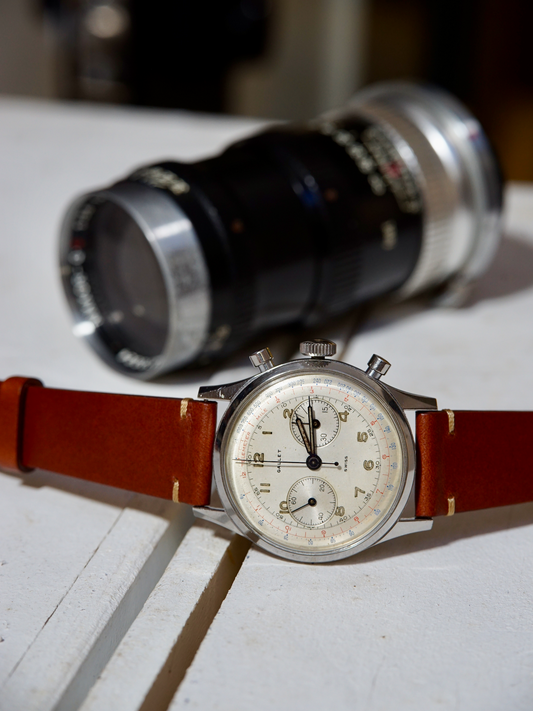 Two stitch brown buttero strap with quick release
