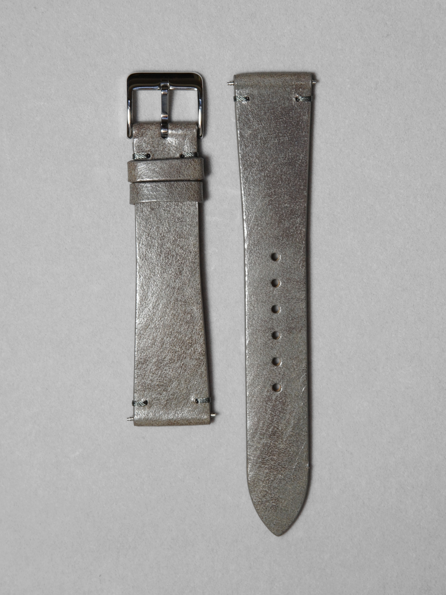 Two-Stitch Italico / Asfalto Grey / Tonal Stitching