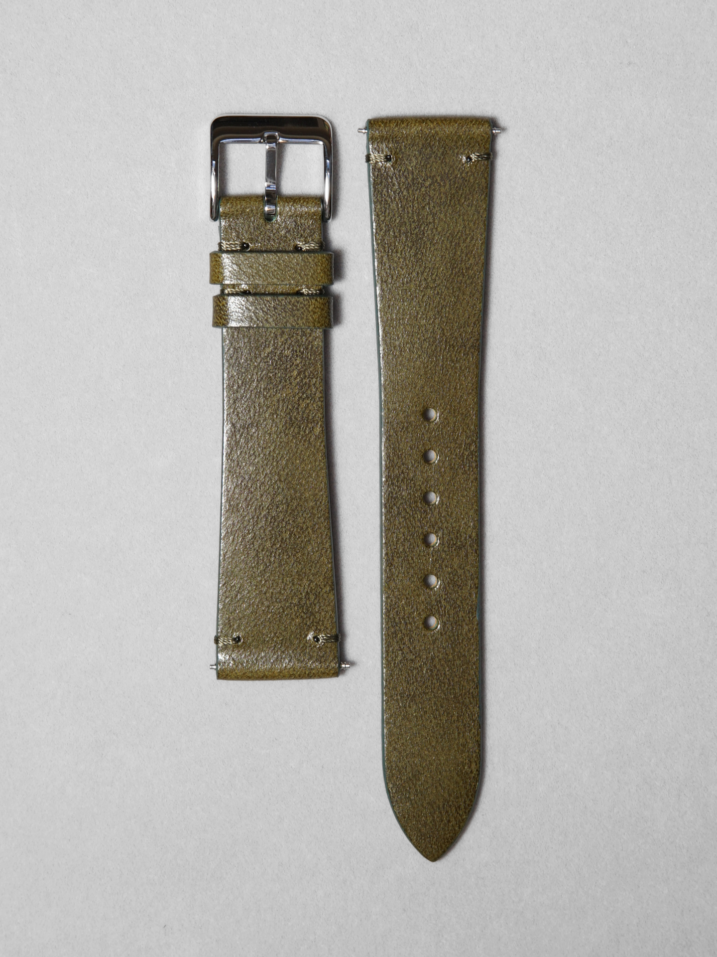 Two-Stitch Italico / Muschio Forest Green / Tonal Stitching