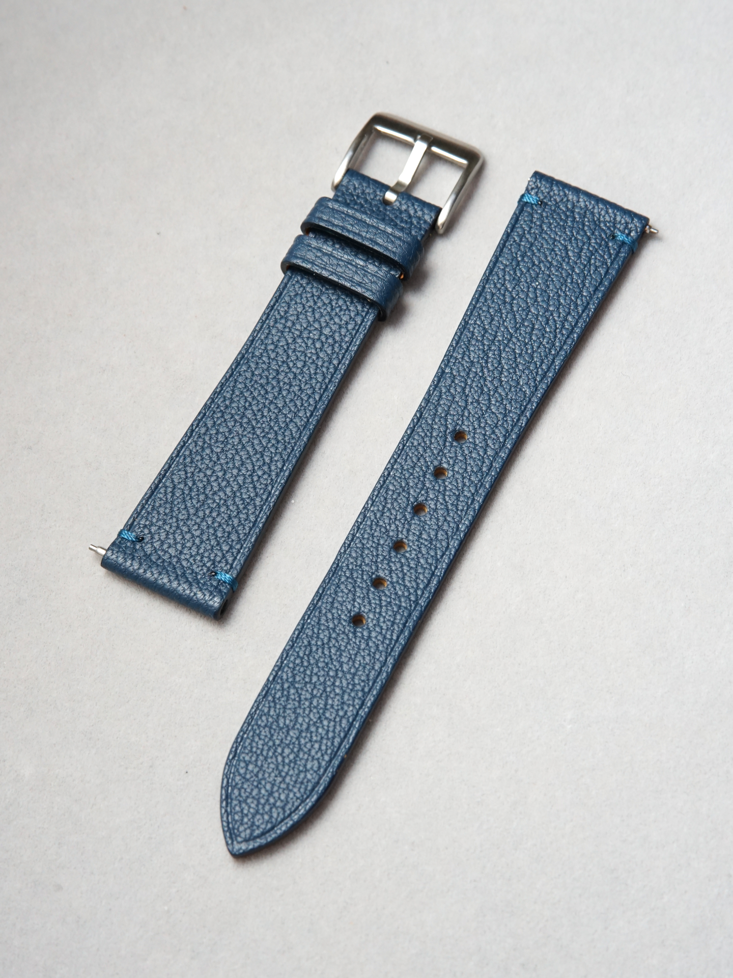 Two-Stitch Alran / Cerulean Blue