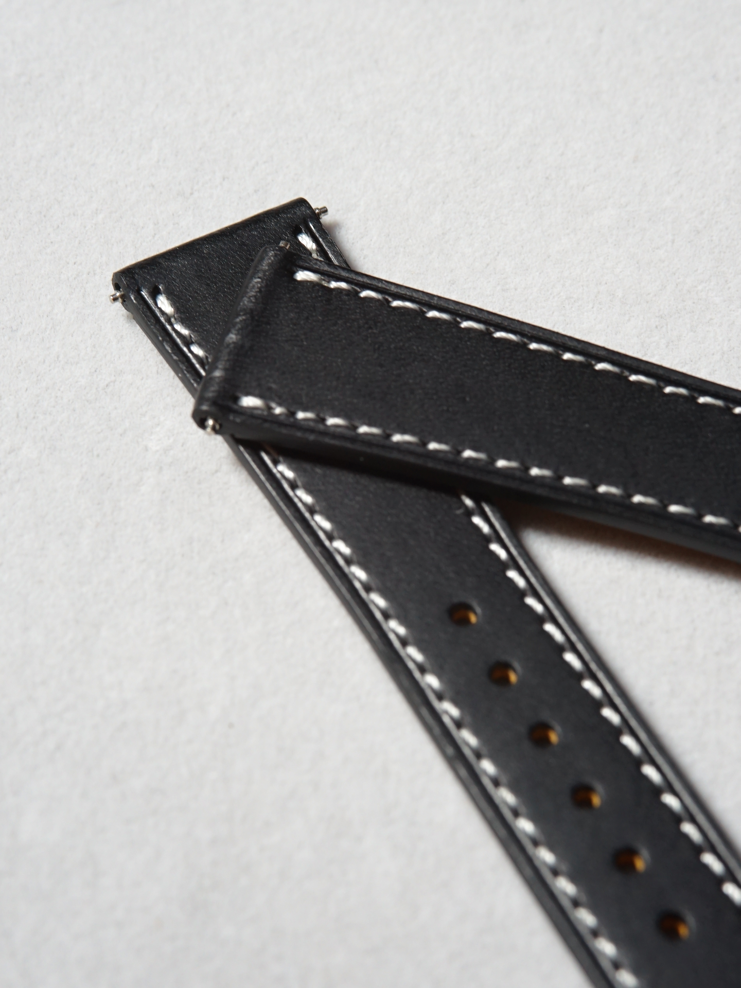 Buttero Obsidian Black / White Stitching