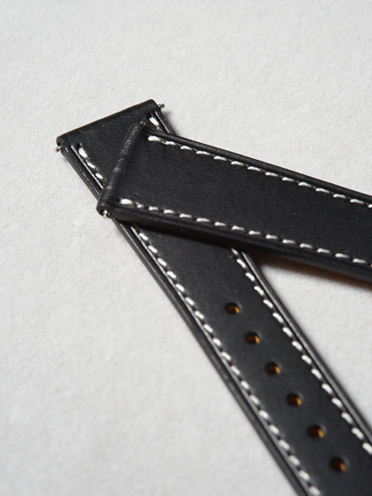 Buttero Obsidian Black / White Stitching