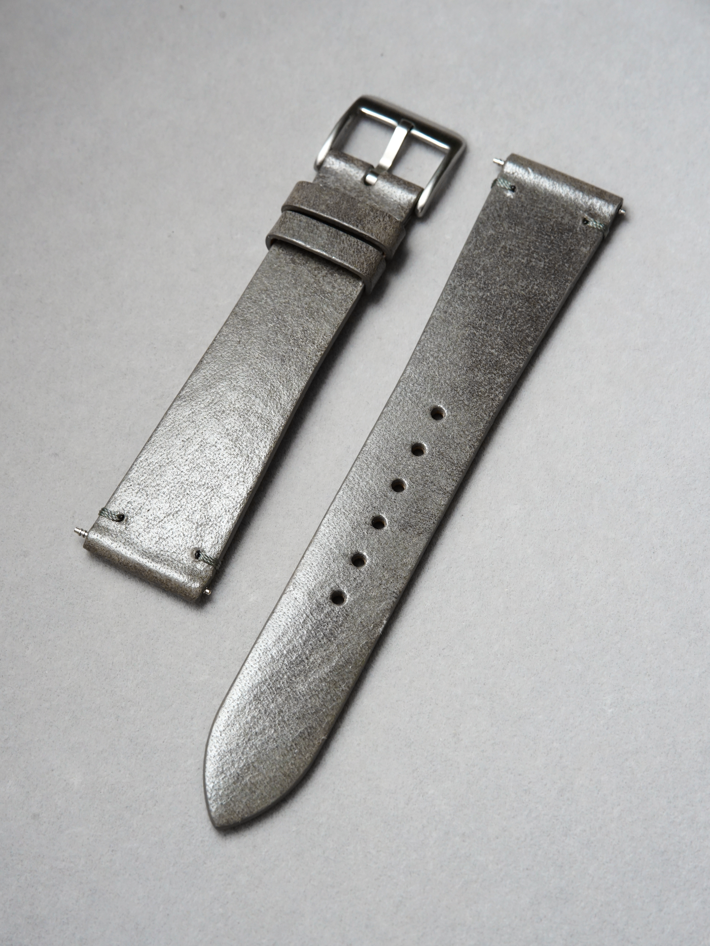 Two-Stitch Italico / Asfalto Grey / Tonal Stitching