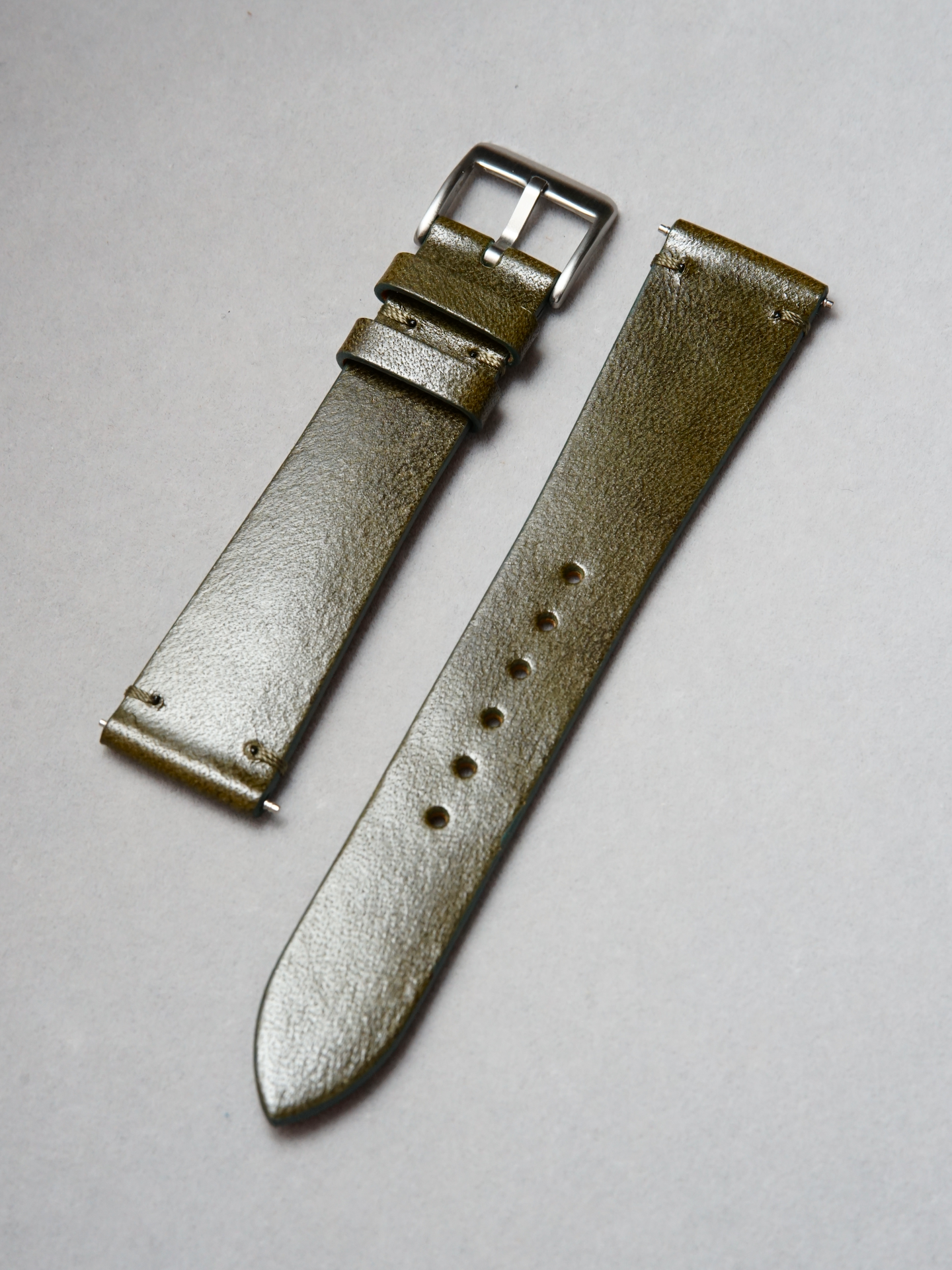 Two-Stitch Italico / Muschio Forest Green / Tonal Stitching