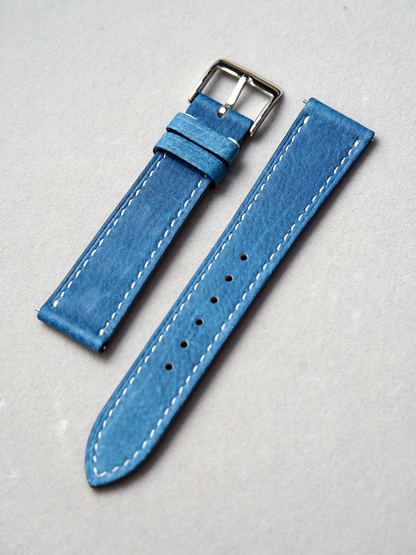 Japanese Indigo-Dyed "Aizome" Calf | 本藍染めカーフ