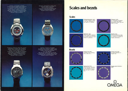 A Very Rare 1980s Omega Product Pamphlet "Omega Chronograph, for all those to whom time counts"