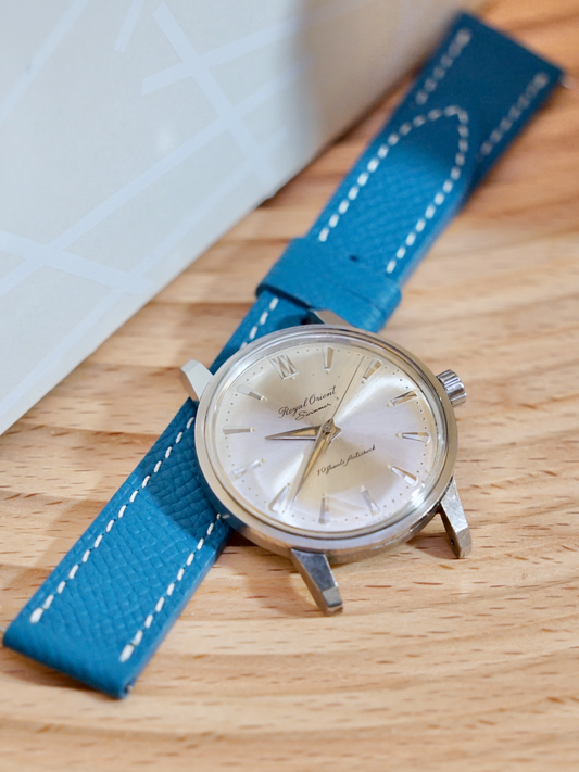 Epsom / Azulene Blue / White Stitching