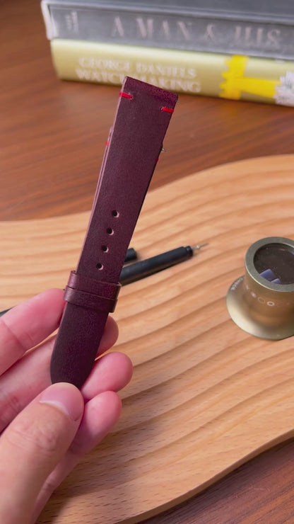 Two-Stitch Buttero / Burgundy Red