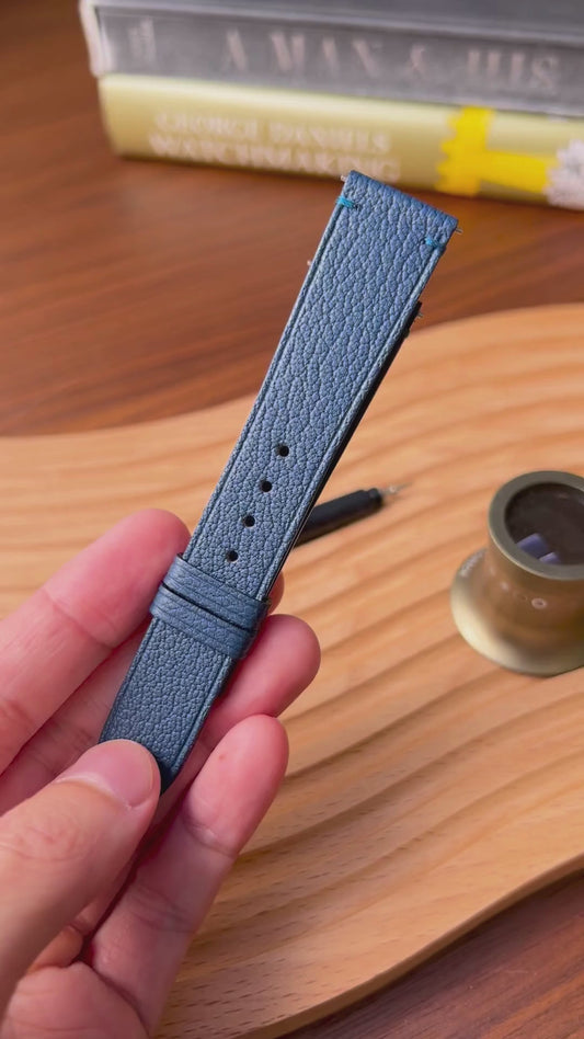 Two-Stitch Alran / Cerulean Blue