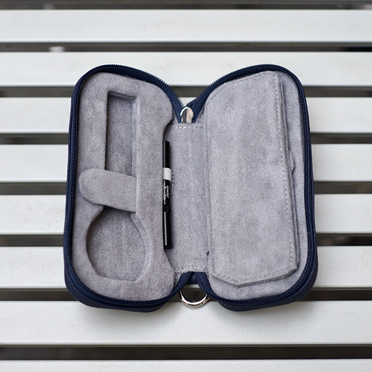 Slim Watch Travel Case / Navy Blue