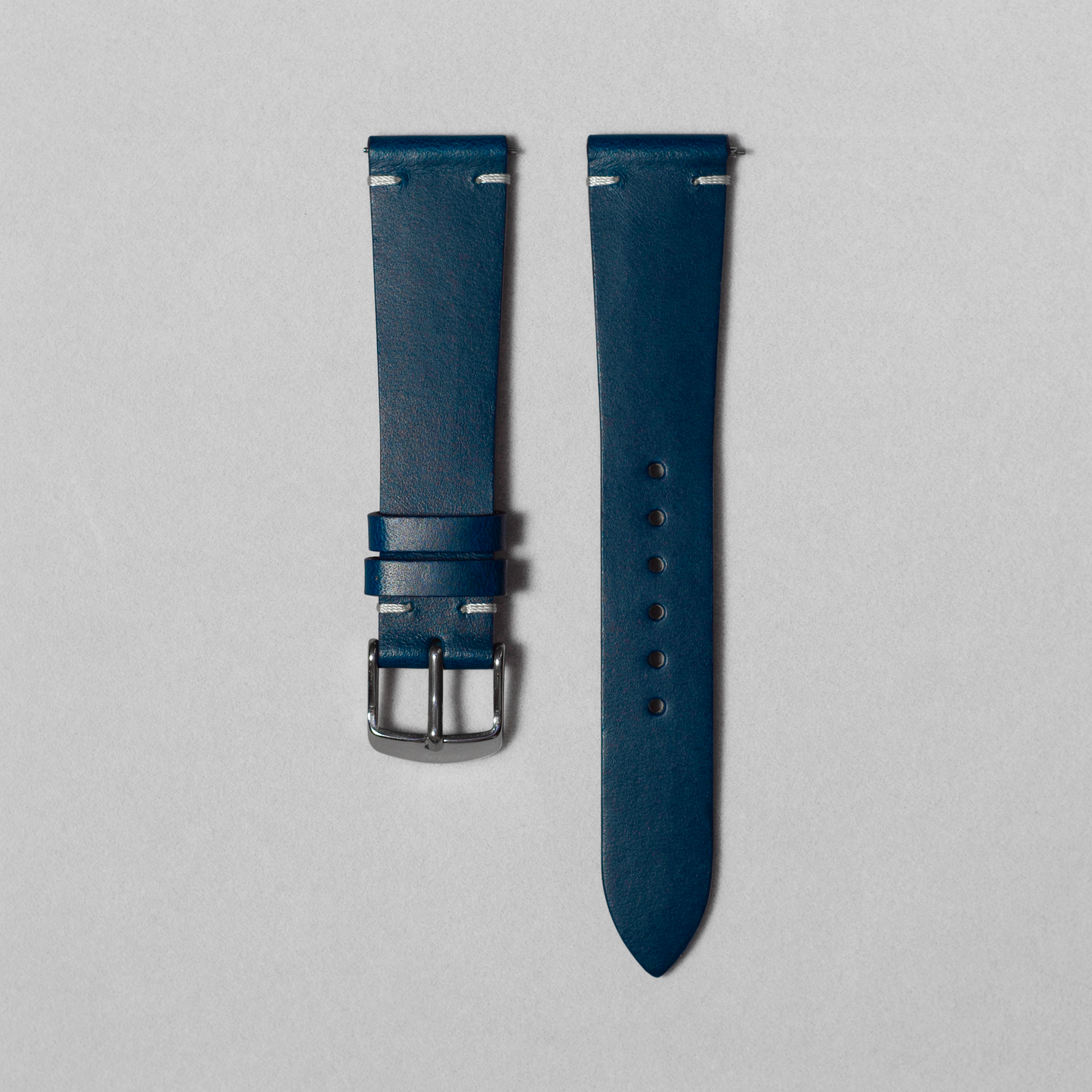 two-stitch-Navy-blue-buttero-watch-straps-quick-release-spring-bar-16mm-17mm-18mm-19mm-20m