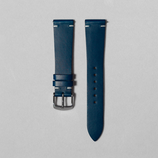two-stitch-Navy-blue-buttero-watch-straps-quick-release-spring-bar-16mm-17mm-18mm-19mm-20m