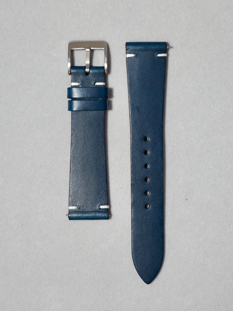 two-stitch-Navy-blue-buttero-watch-straps-quick-release-spring-bar-16mm-17mm-18mm-19mm-20m